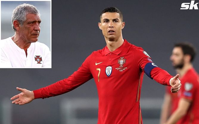 “It’s perfectly normal” – Portugal coach Fernando Santos explains why Cristiano Ronaldo appeared frustrated at him after defeat to Serbia