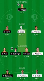 QUN vs WAU Dream11 Team - 1 - 2021