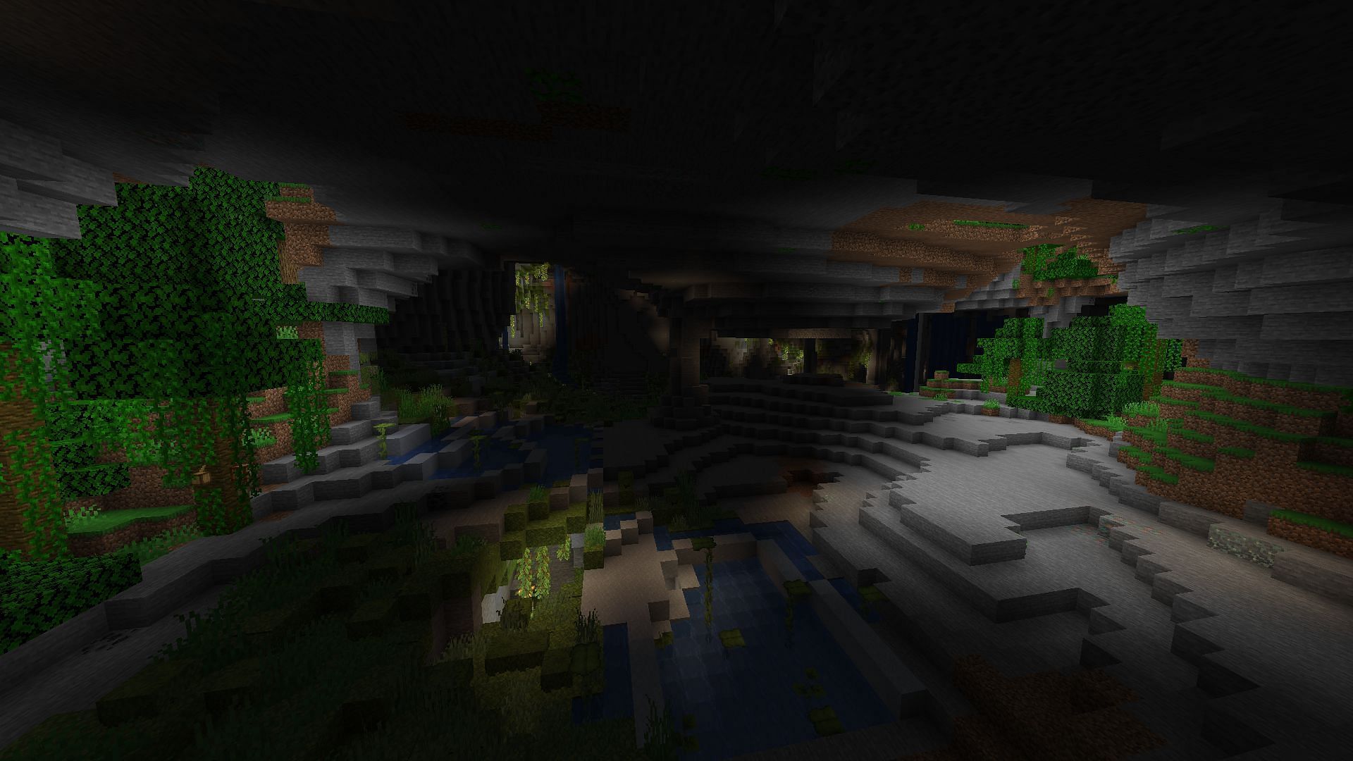 New cave in Minecraft pre-release 8 (Image via Minecraft)