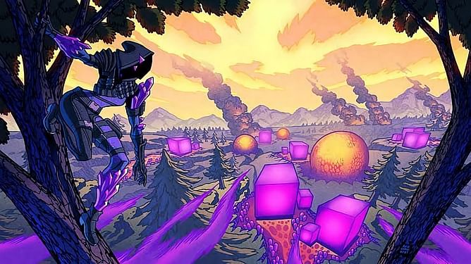Fortnite island's grass to soon be replaced with pointy Cube shards, new leak shows
