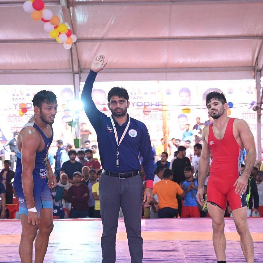 Rohit beats Shravan in 65kg final. (&copy;WrestlingTV)