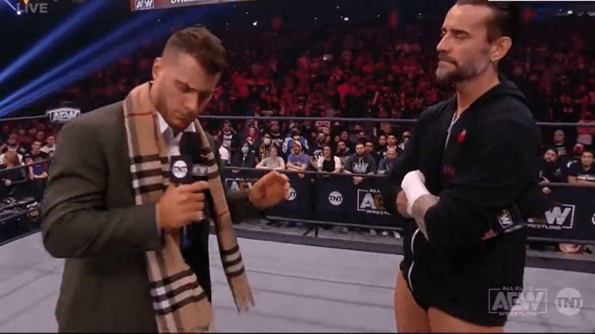 MJF and CM Punk face-to-face on AEW Dynamite