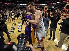 Watch: Pau Gasol makes an appearance at the LA Lakers facility with the Bryant family