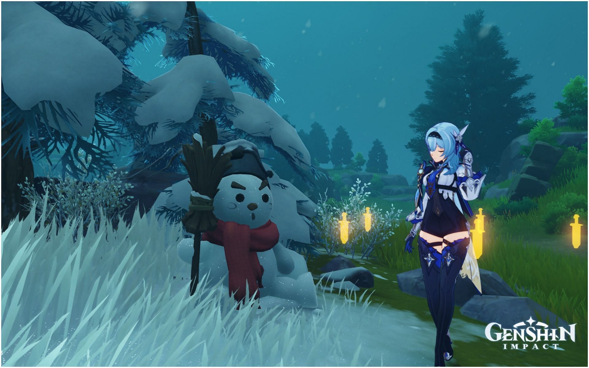 Players can now build their very own Snowman in the latest event (Image via Genshin Impact)