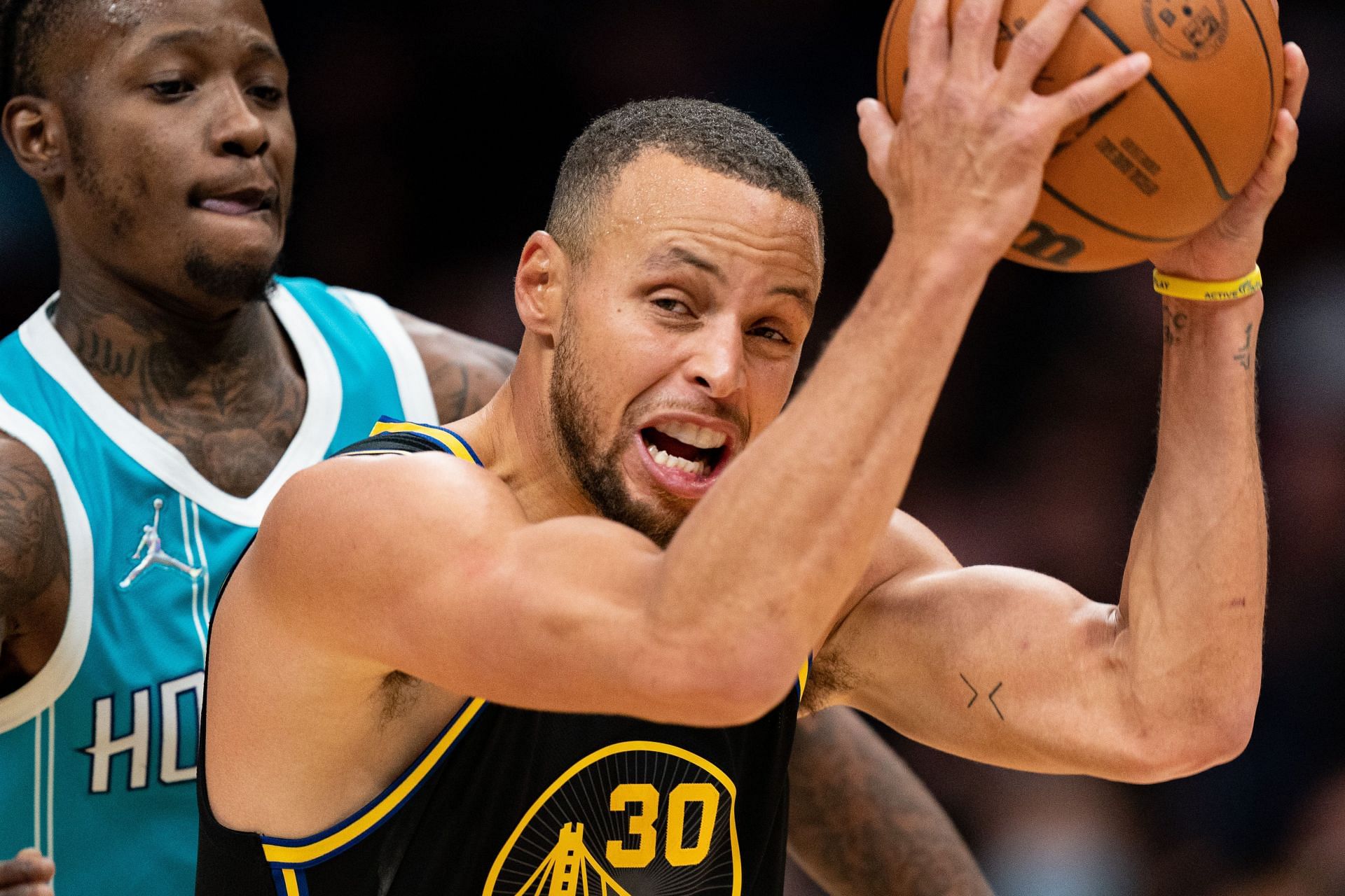 Stephen Curry during the Golden State Warriors v Charlotte Hornets