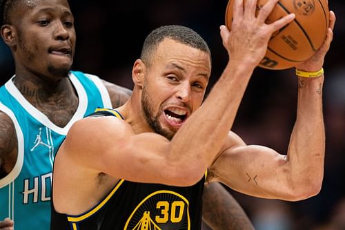 Stephen Curry during the Golden State Warriors v Charlotte Hornets