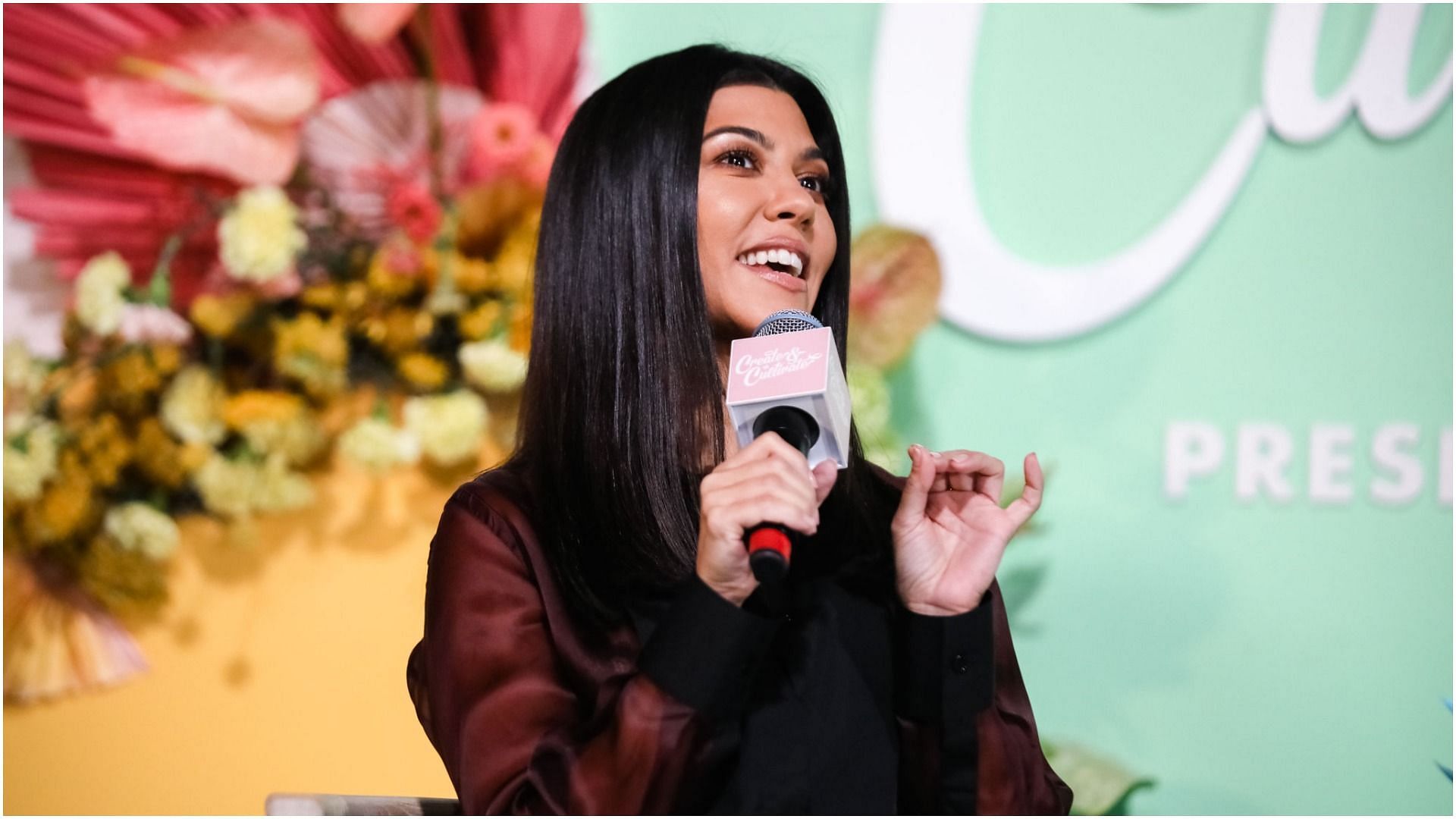 CEO and founder of Poosh, Kourtney Kardashian, speaks onstage at the Create &amp; Cultivate Conference at SVN West on September 21, 2019, in San Francisco, California (Image via Getty Images)