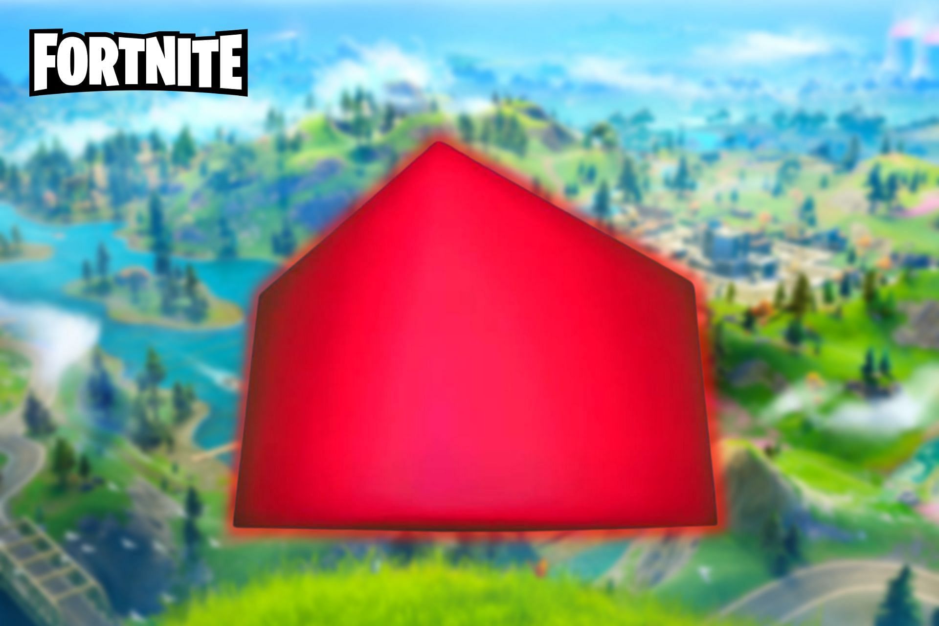 A mysterious Red Cube has been discovered in Fortnite Chapter 2 Season 8 (Image via Sportskeeda)f