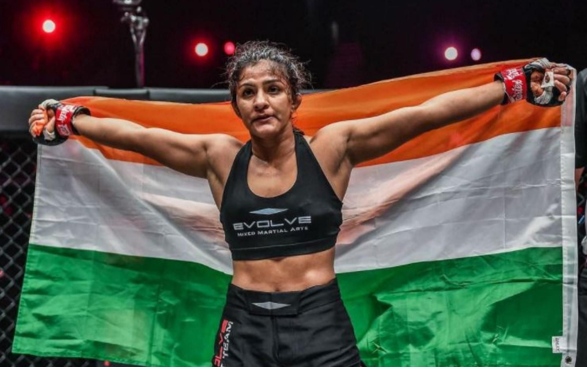 India&#039;s Ritu Phogat will fight Stamp Fairtex in the finals of ONE Championship atomweight Grand Prix on December 3 at ONE: Winter Warriors. (Image Credit: @rituphogat48 on Instagram)