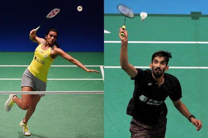 Third seed PV Sindhu (L) and Kidambi Srikanth will look to perform better in Bali