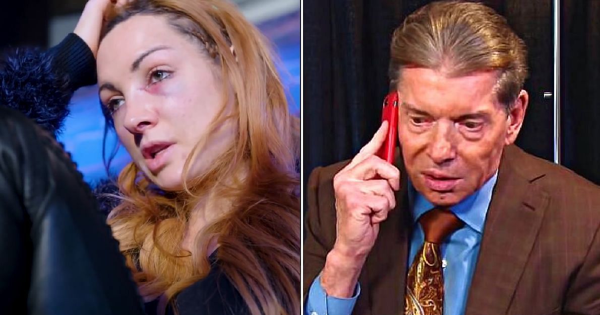 Becky Lynch and WWE Chairman Vince McMahon