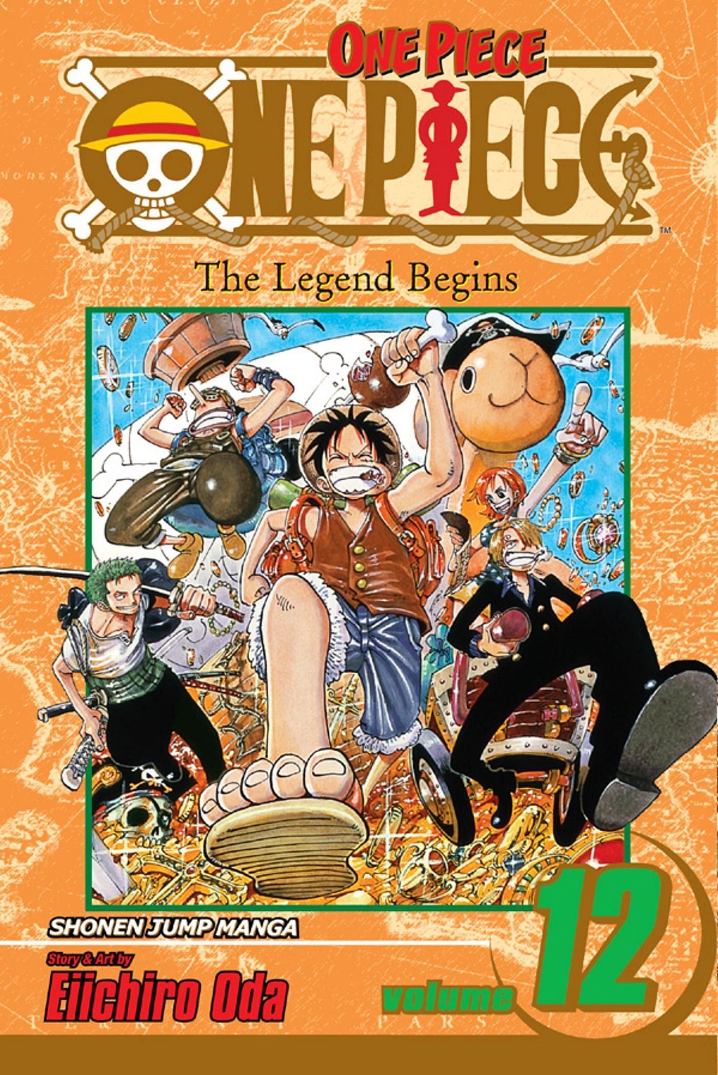 The cover art for One Piece Volume 12 (Image via Shueisha)