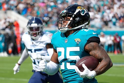 Jacksonville Jaguars running back James Robinson