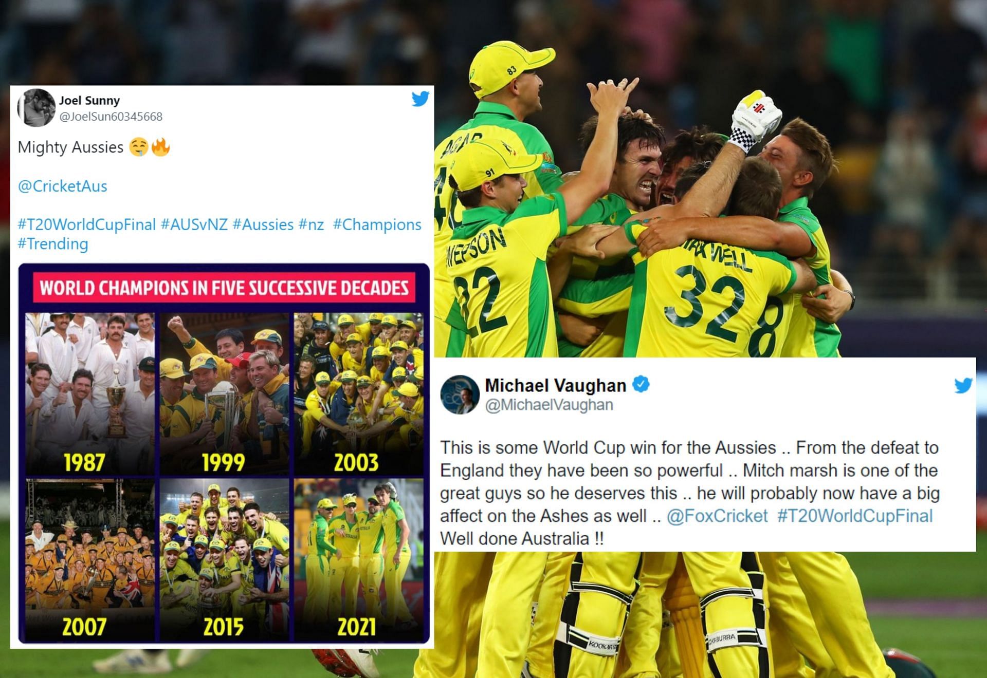 Twitter erupts as Australia wins their first T20 World Cup
