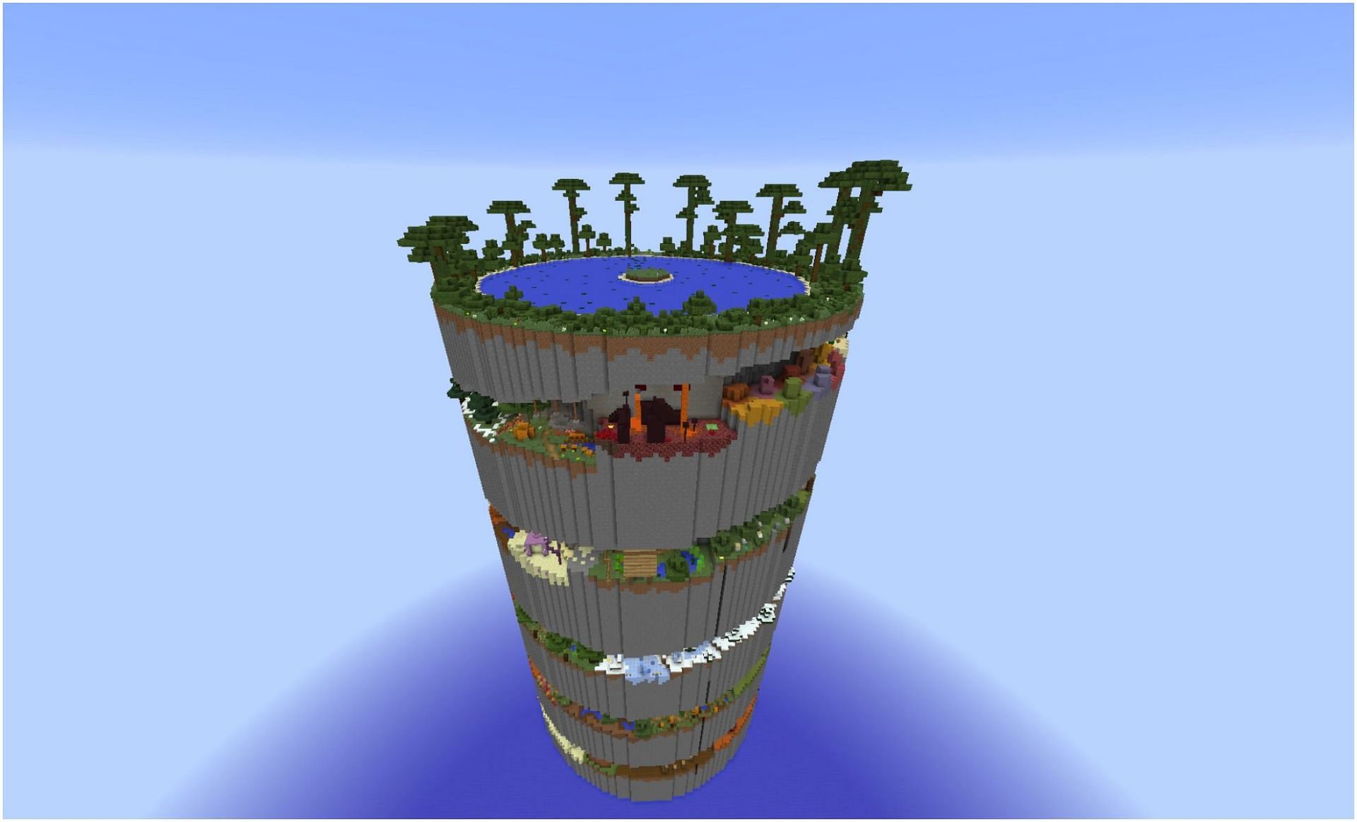 Parkour maps can be fun (Image via Minecraft)
