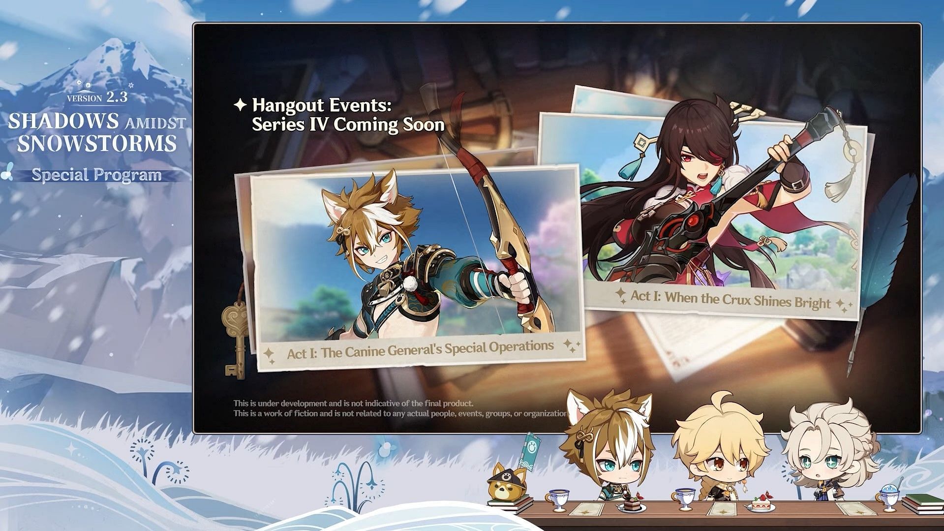 At the very least, Travelers will have two new Hangout Events in version 2.3 (Image via Genshin Impact)