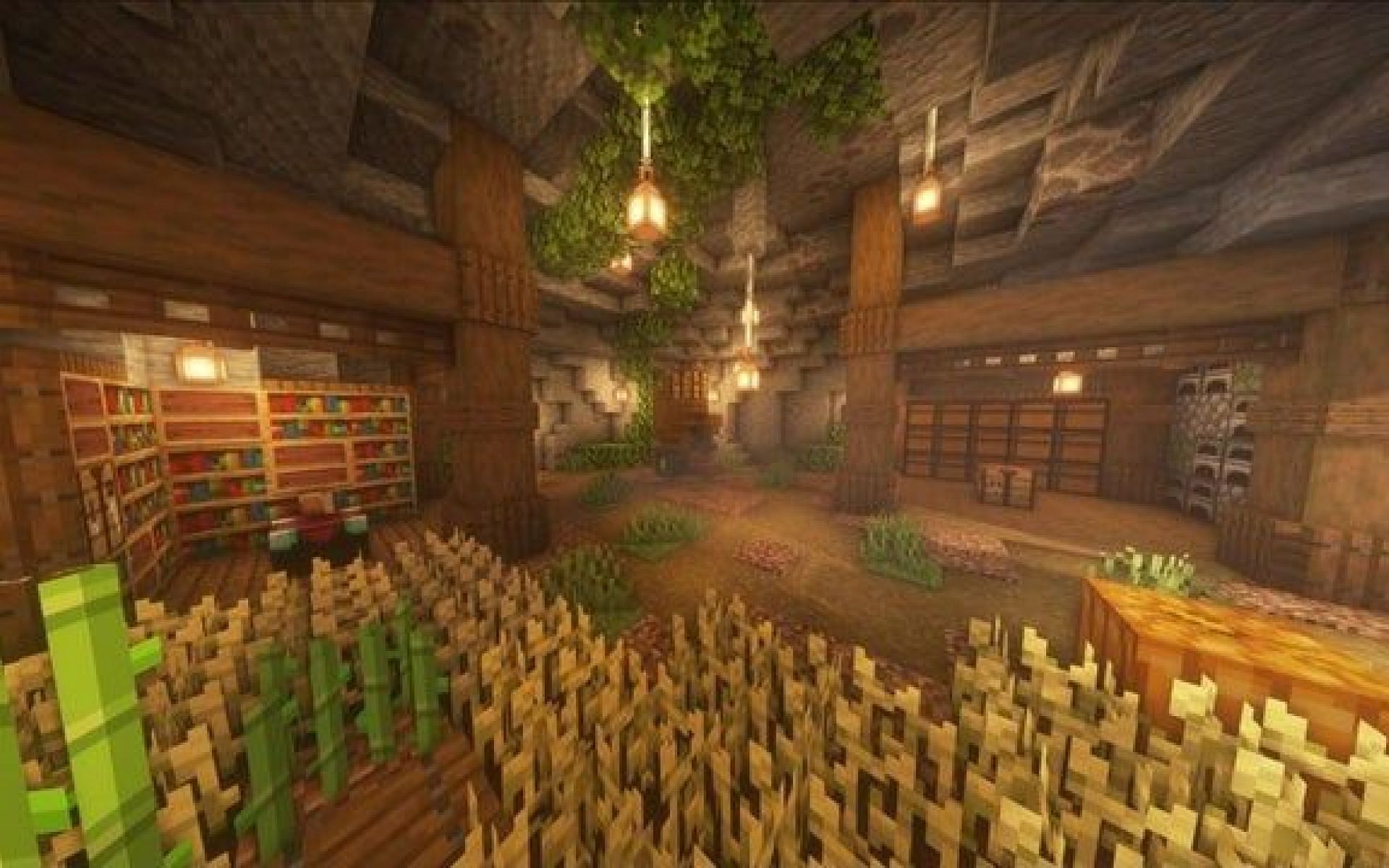 Underground bases are a great way for players to use caves to their advantage. (Image via Minecraft)