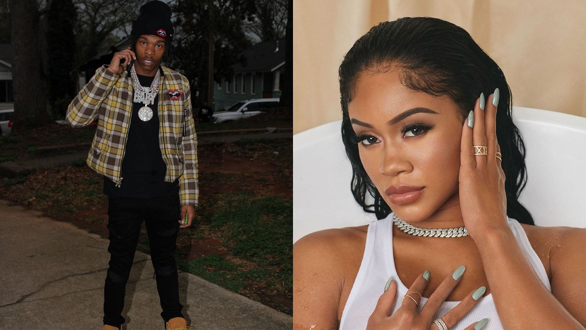 Social media users responded to Saweetie and Lil Baby dating rumors with a barrage of memes (Image via Lil Baby/Instagram and Saweetie/Instagram)