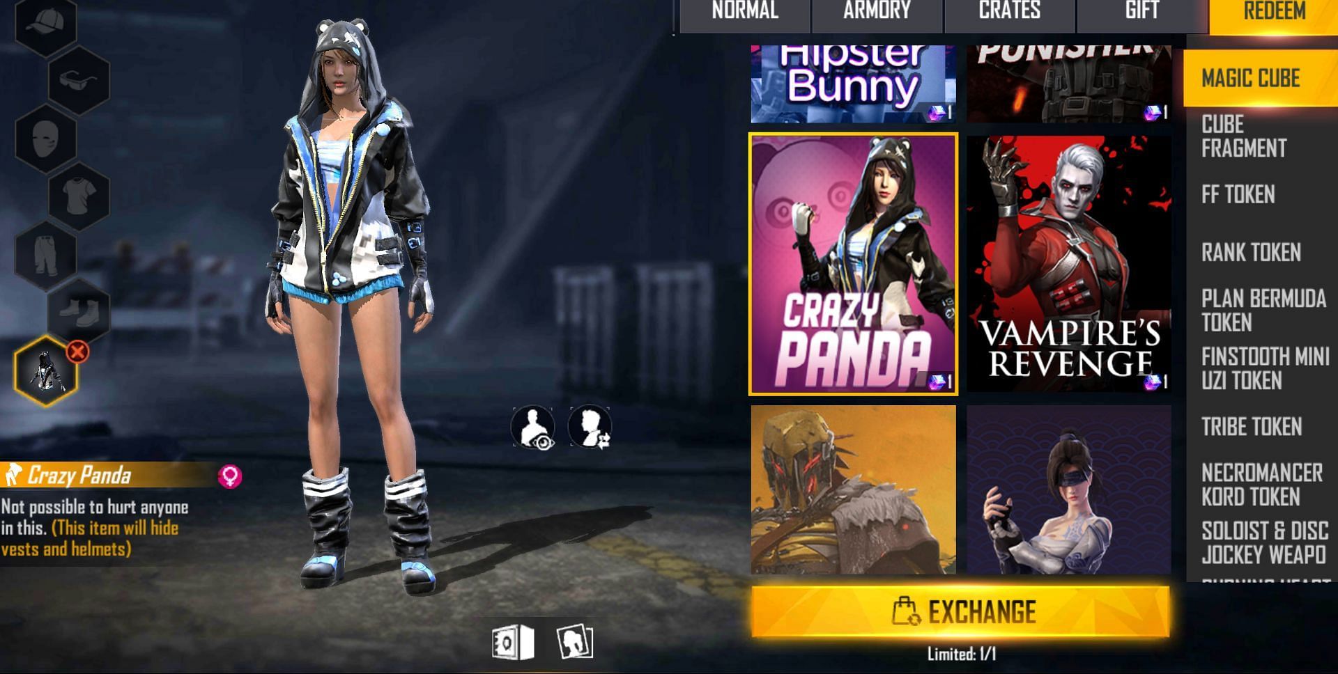 This is the Crazy Panda set (Image via Free Fire)