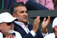 Novak Djokovic's father Srdjan at Wimbledon 2011