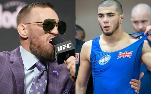 Conor McGregor (left); Muhammad Mokaev (right) (*Images courtesy: Getty; @mokaev_muhammad Instagram)