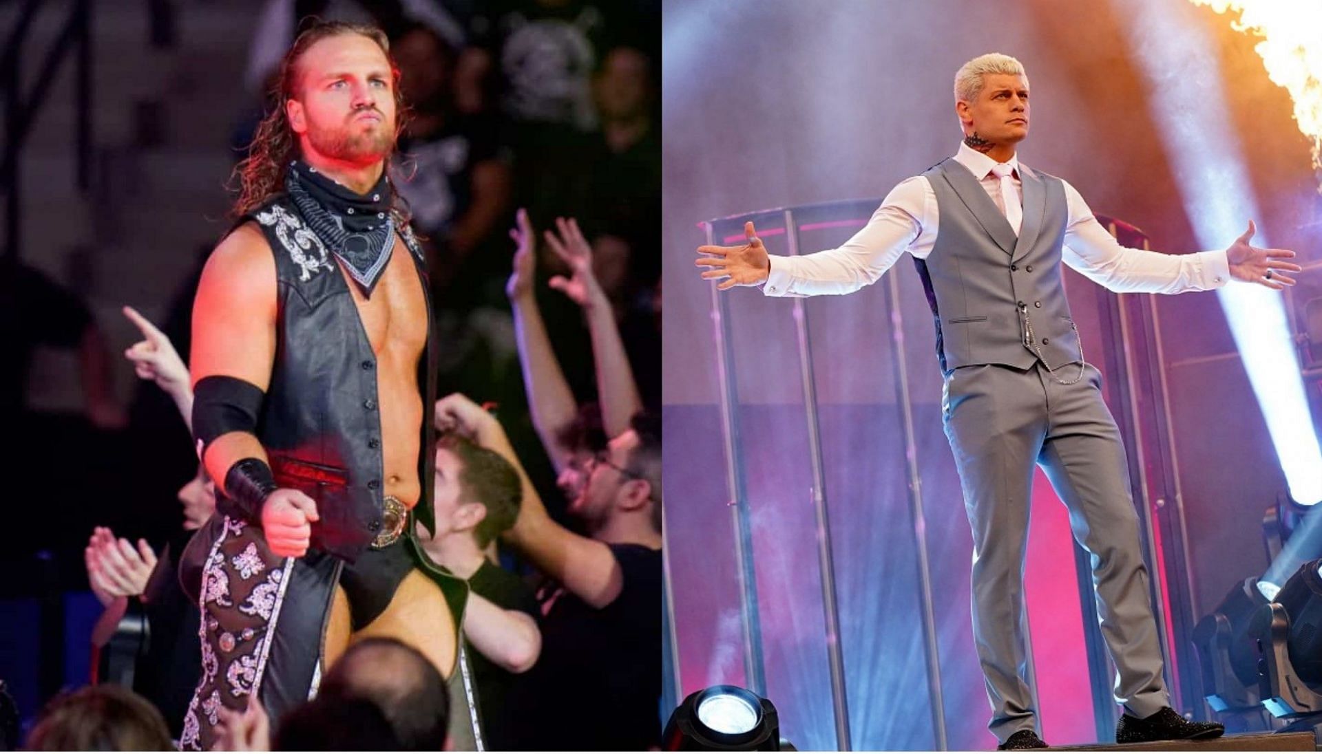 Hangman Page (left) and Cody Rhodes (right)