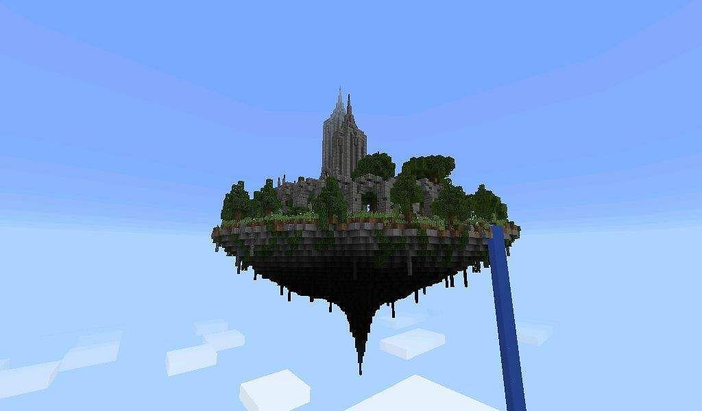 Sky city in Minecraft (Image via Animo Apps)