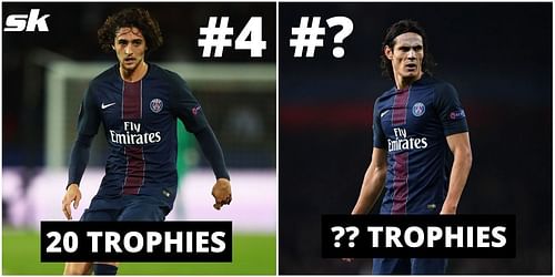 Who has won the most number of trophies with PSG?