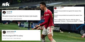 Twitter explodes as Cristiano Ronaldo scores stoppage-time equalizer to help Manchester United avoid defeat