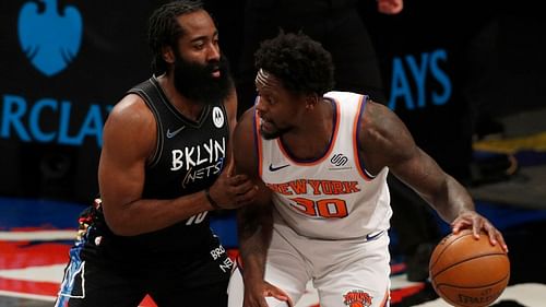 Crosstown rivals New York Knicks and Brooklyn Nets will meet for the first time this season. [Photo: Newsday]