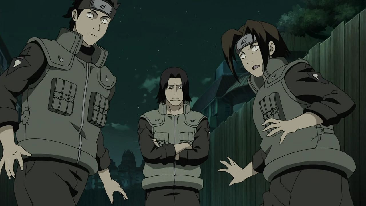 The Uchiha leaders protecting the village during the Attack of the Nine-Tailed (Image via Studio Pierrot)