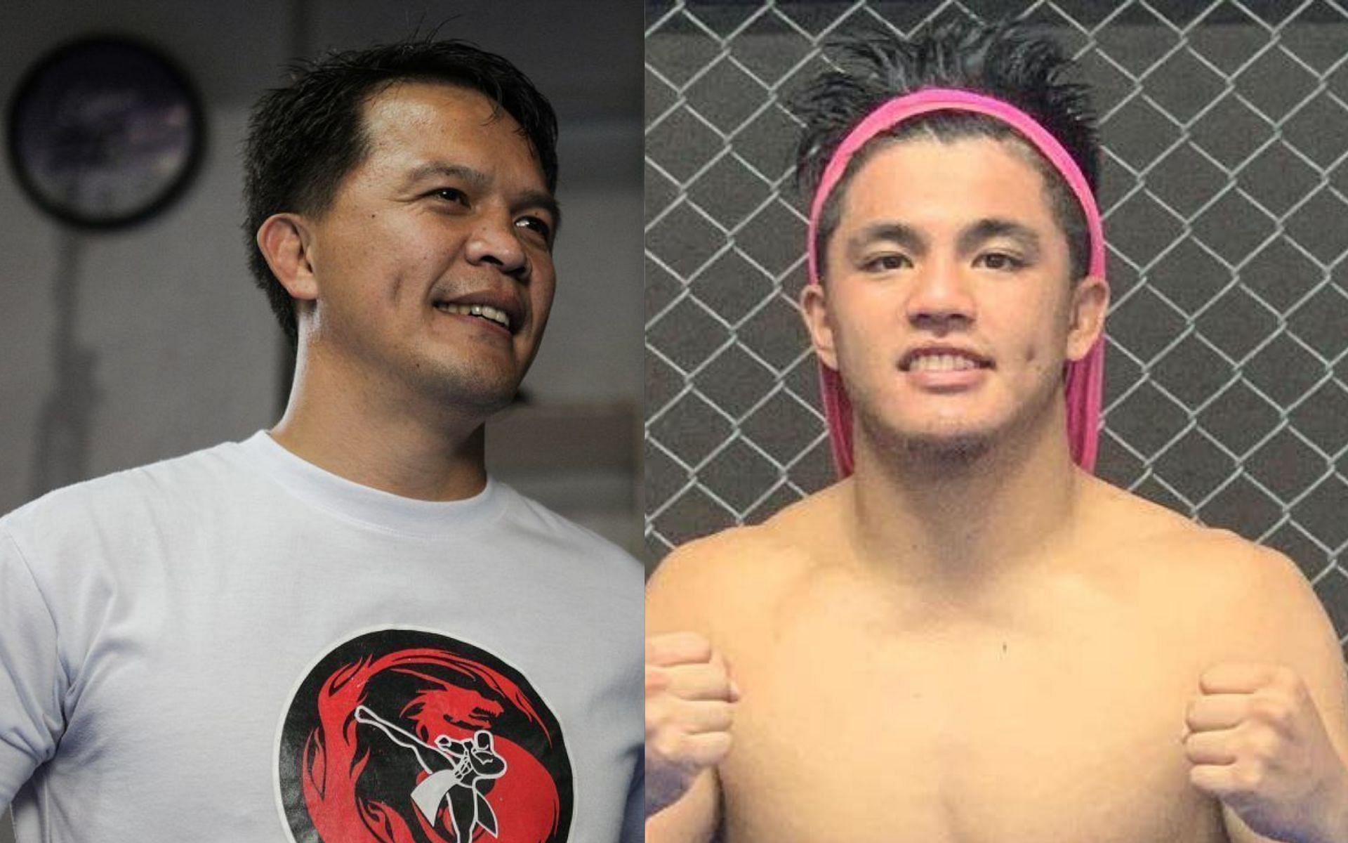 Mark Sangiao&#039;s (left) son Jhanlo (right) will be carrying his ring name &#039;The Machine&#039; in his upcoming debut in ONE Championship