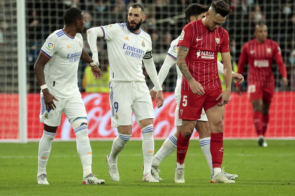 Real Madrid beat Sevilla to go four points clear at the top of La Liga