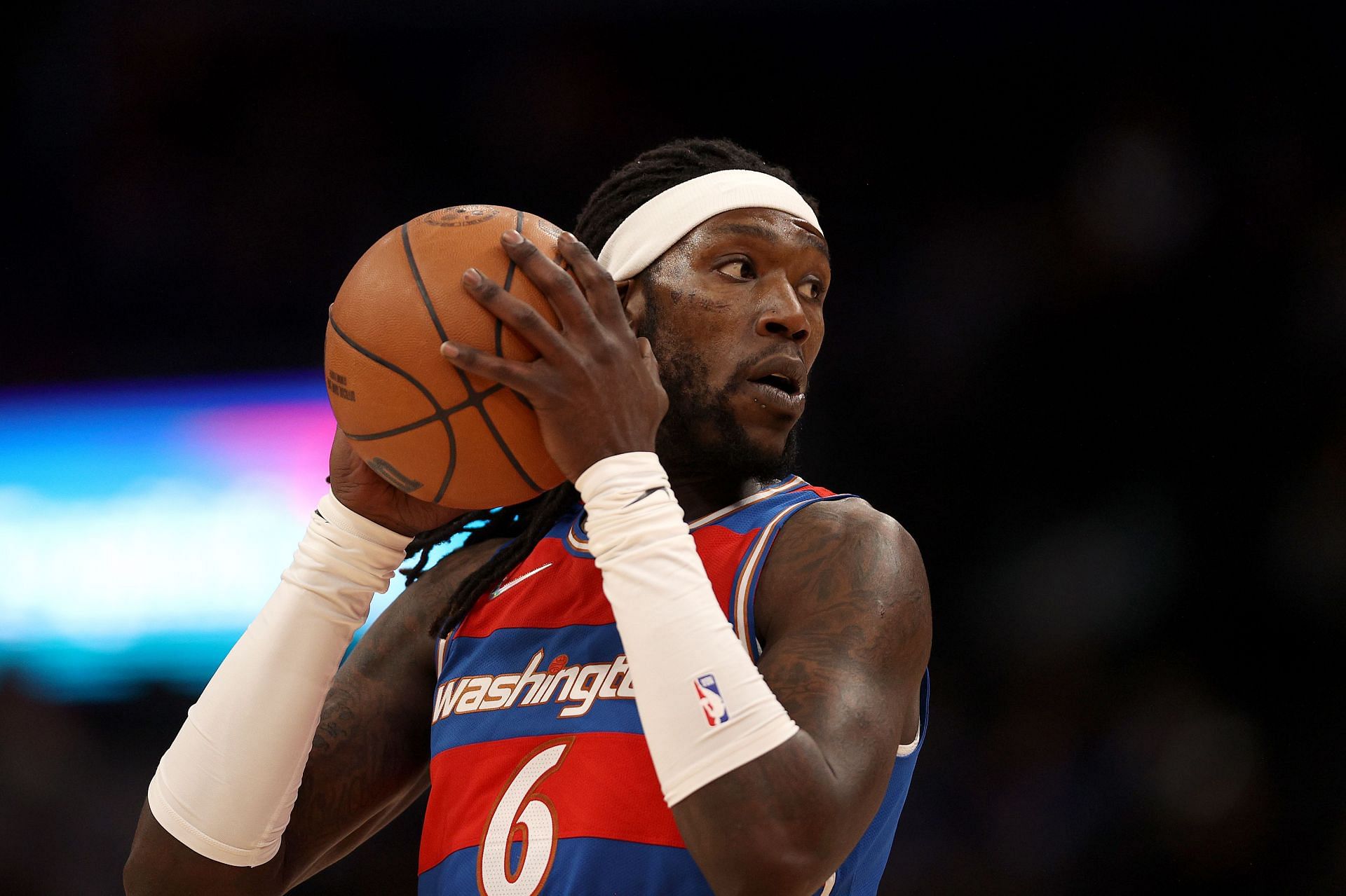 Montrezl Harrell in action during the New Orleans Pelicans vs Washington Wizards game.