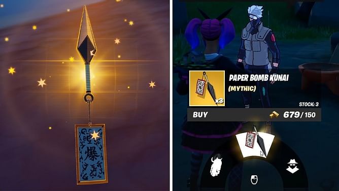 Fortnite x Naruto: Where to find Paper Kunai Bomb in Chapter 2 Season 8