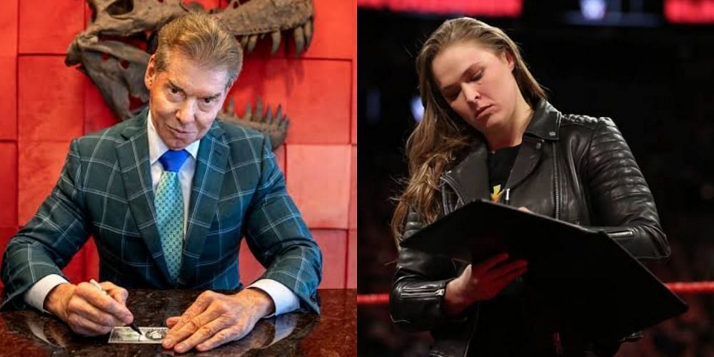 WWE Chairman Vince McMahon and Ronda Rousey