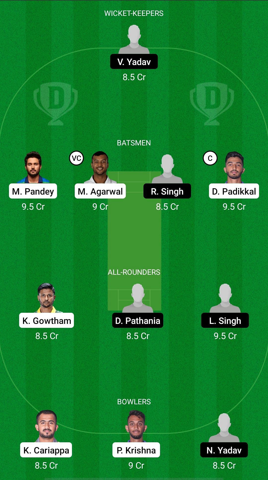 KAR vs SER Dream11 Prediction - Syed Mushtaq Ali T20