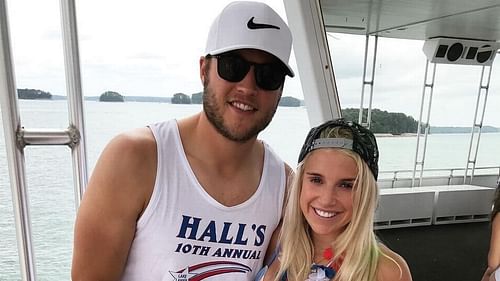 Matthew and Kelly Stafford (Image: kbstafford89/Instagram)