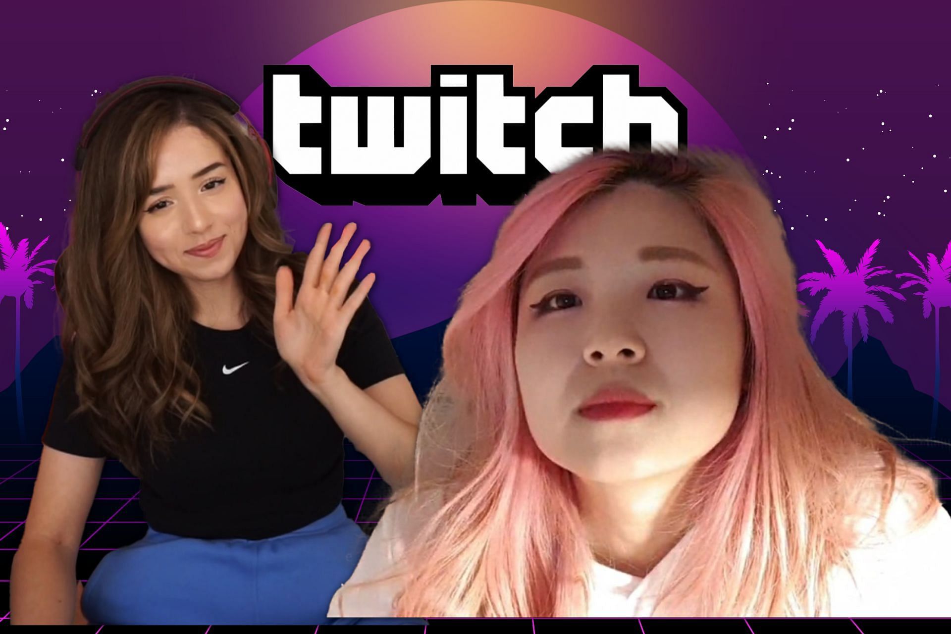 Pokimane pays a compliment to HAchubby leaving her red-faced (Image via Sportskeeda)