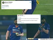 "Siraj bhai ne Bhaarat ke liye khoon paseena baha diya!" - Fans react after Siraj bowls an excellent final over against New Zealand after getting injured