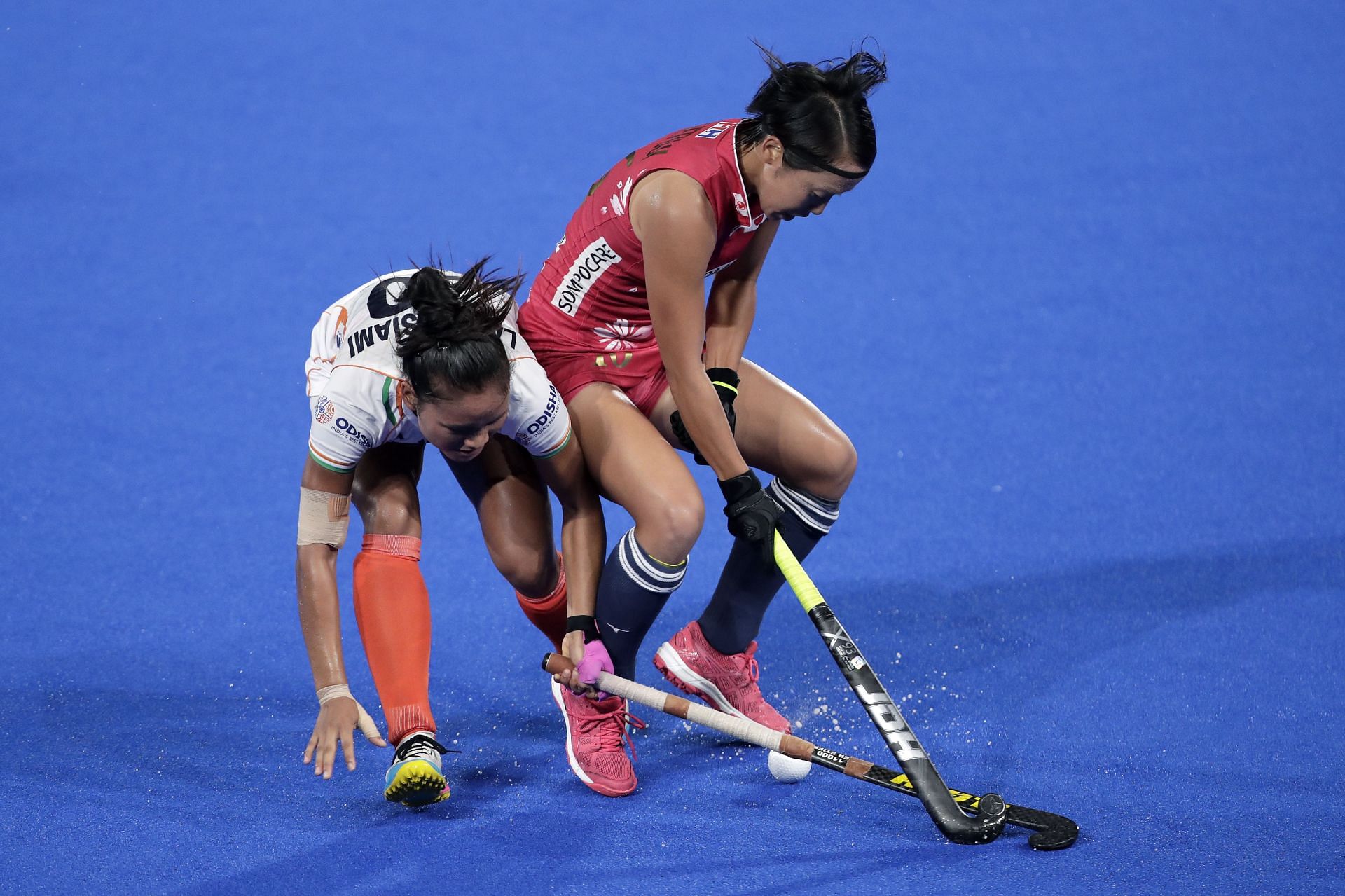 India&#039;s Lalremsiami (left) in action. (PC: Getty Images)