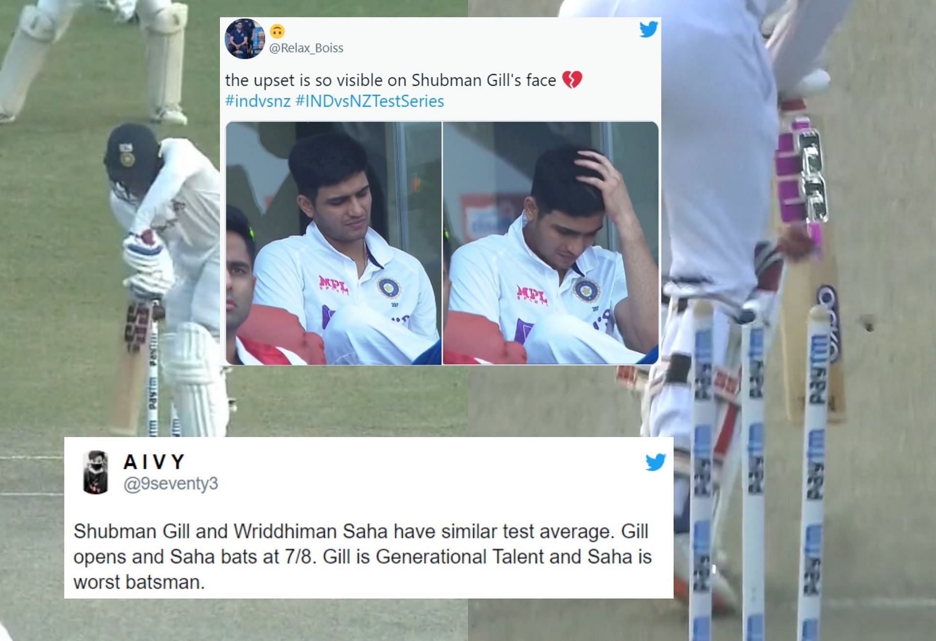 Fans were extremely disappointed with Shubman Gill after his dismissal in the second innings.