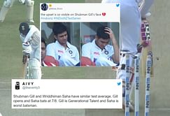 "Just a poor overrated opener" - Fans extremely disappointed with Shubman Gill after Kyle Jamieson cleans him up for the second time in the first Test