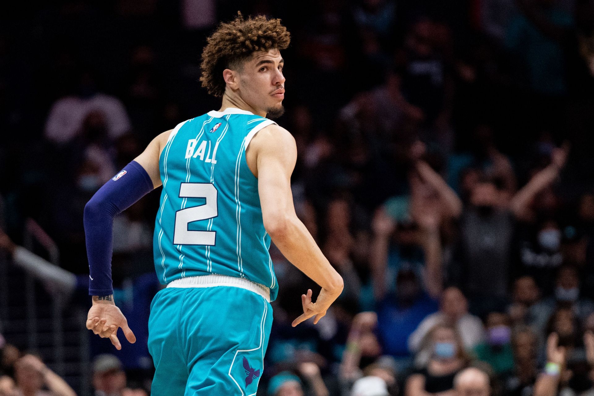 LaMelo Ball in action for the Charlotte Hornets