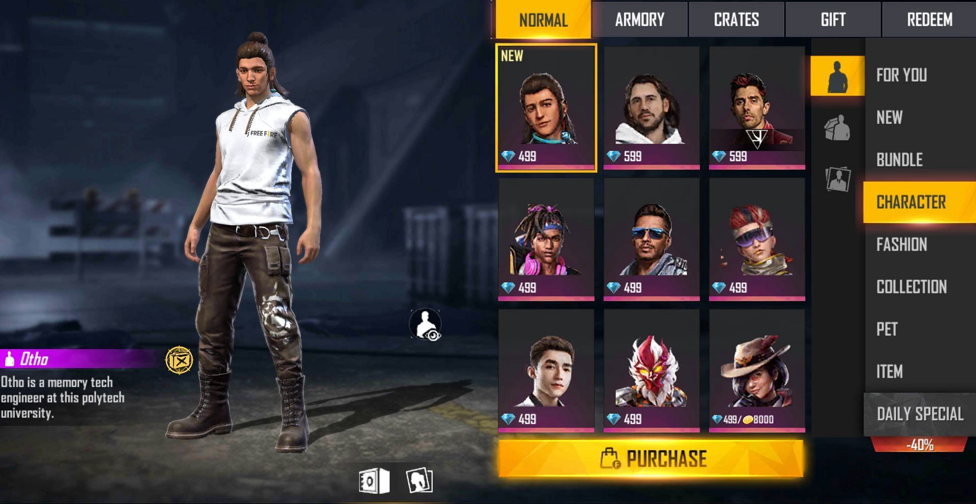 Characters possess special abilities in Garena Free Fire (Image via Free Fire)