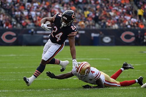 Chicago Bears RB Khalil Herbert vs, San Francisco 49ers