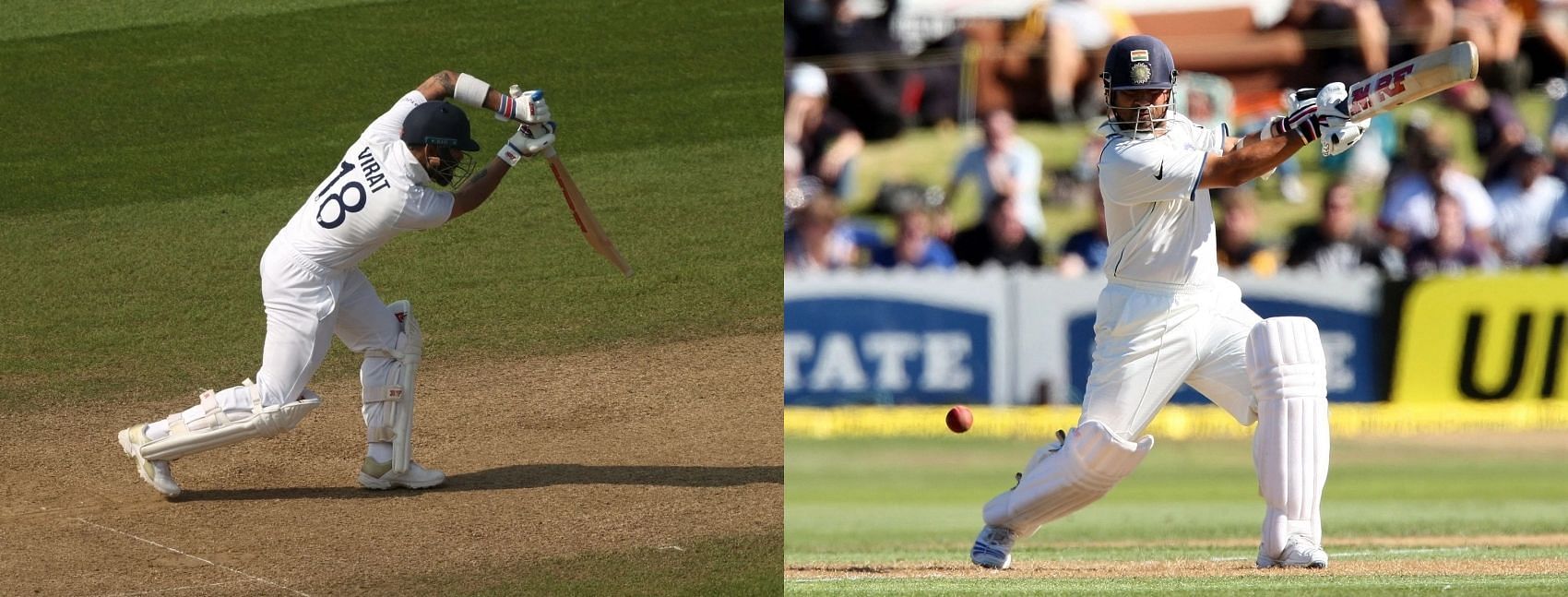 Virat Kohli and Sachin Tendulkar. Pics: Getty Images