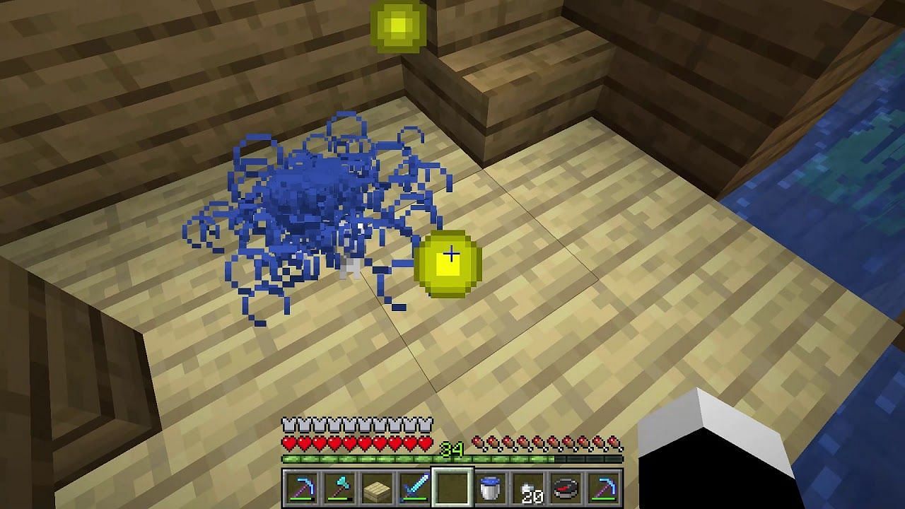 Bottles o&#039; Enchanting are very useful, but also very rare to find. (Image via Minecraft)