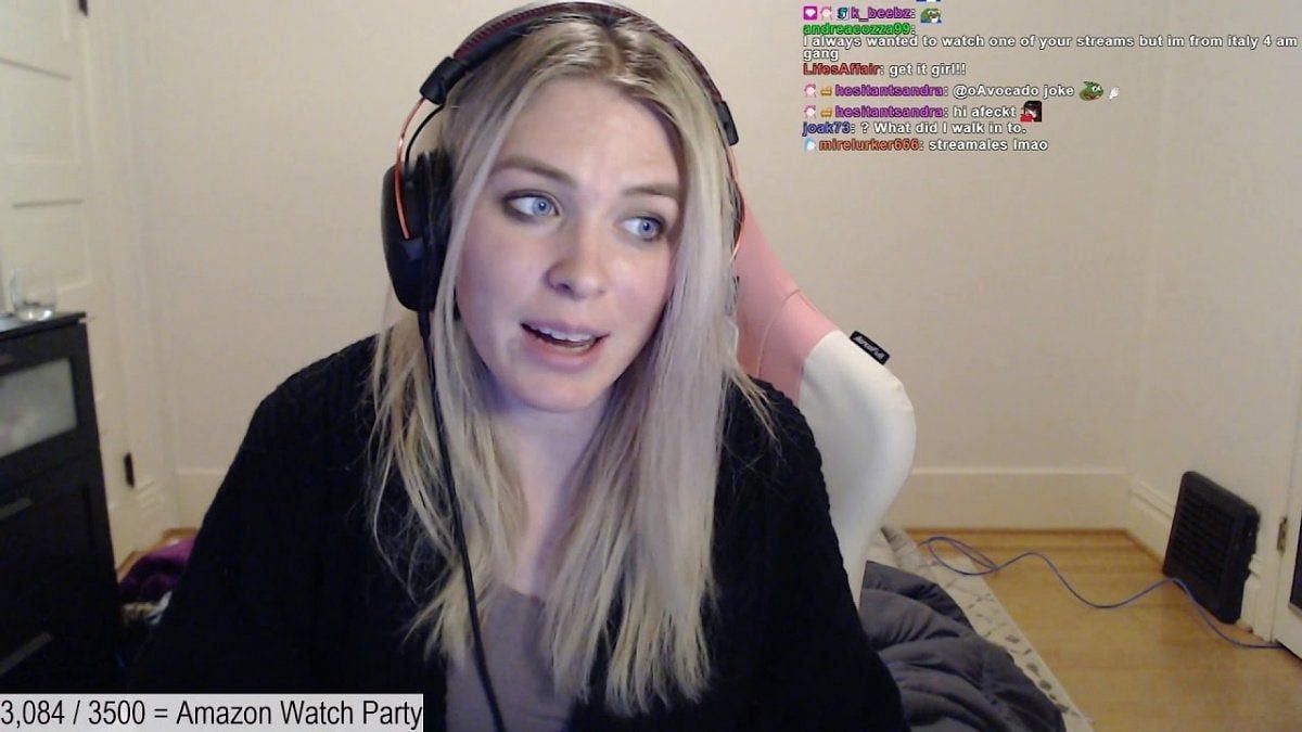 QTCinderella claimed that she does not want to attend Mizkif&rsquo;s Parasocial&rsquo;s episode 2 (Image via QTCinderella, Twitch)