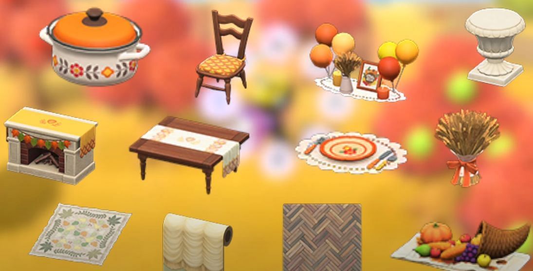 There are tons of Turkey Day items available. Image via Nintendo